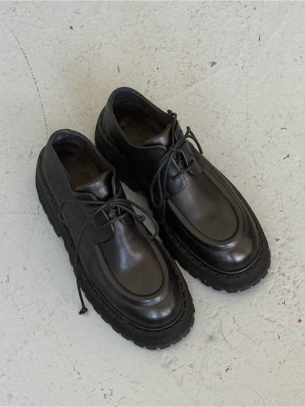 Marsell Black Platform Lace-Up Shoes - Picture 7 of 7